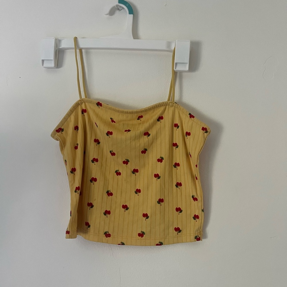 Rue 21 yellow cherry shirt